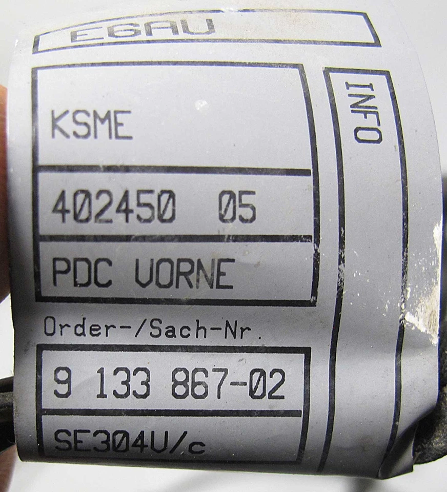 2008-2010 BMW E63 E64 650i chicote de fios de para-choque dianteiro para distância de estacionamento PDC - Imagem 3 de 3