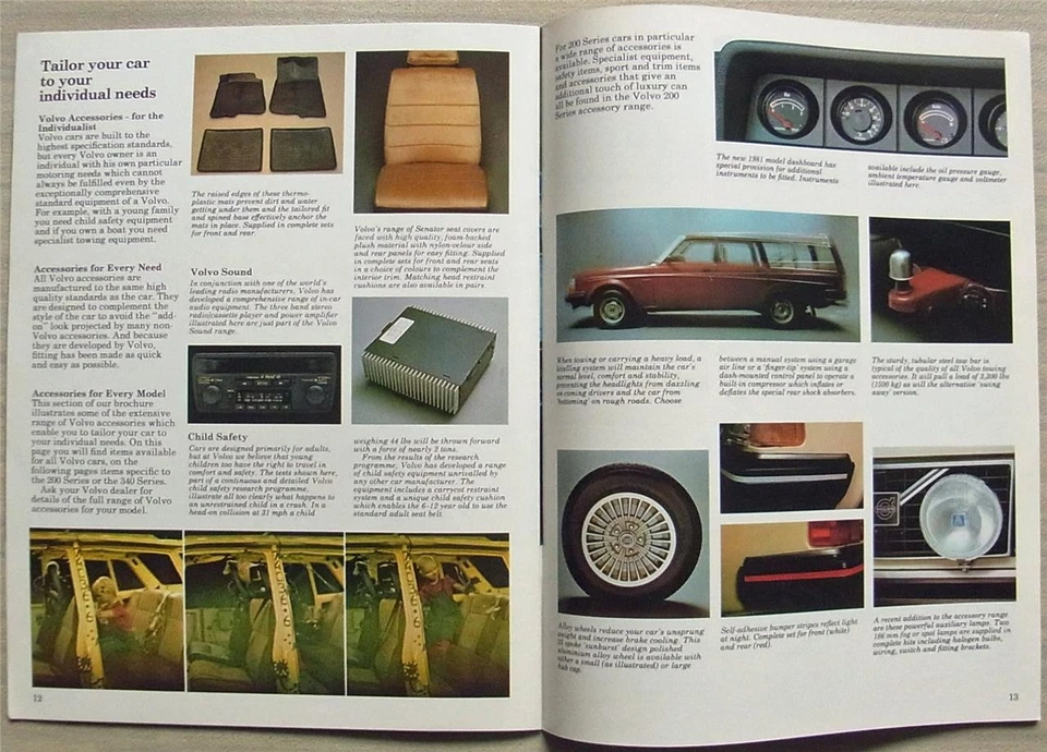 VOLVO RANGE 1981 Sales Brochure #8585-81 343 345 344 345 264 265 DL GL GLE GLT - Image 4 of 4