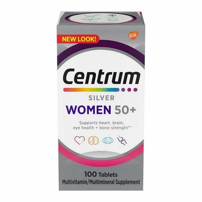 Centrum, Silver Women 50 Plus Multivitamin, 100 Count