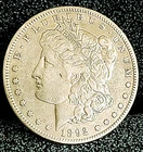 1892 S Morgan Dollar VF+++/XF Key Date Has Mint Luster