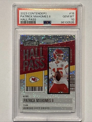 2023 Panini Contenders Season Ticket Patrick Mahomes II Hall Pass PSA 10