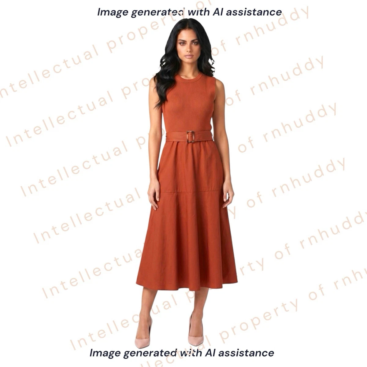 orange dress for women Matilde Orange One-Shoulder Mesh Bandage Dress main image 0