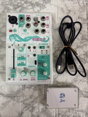 Yamaha AG03-MIKU Hatsune Miku Webcasting Mixer Audio Interface Tested Japan