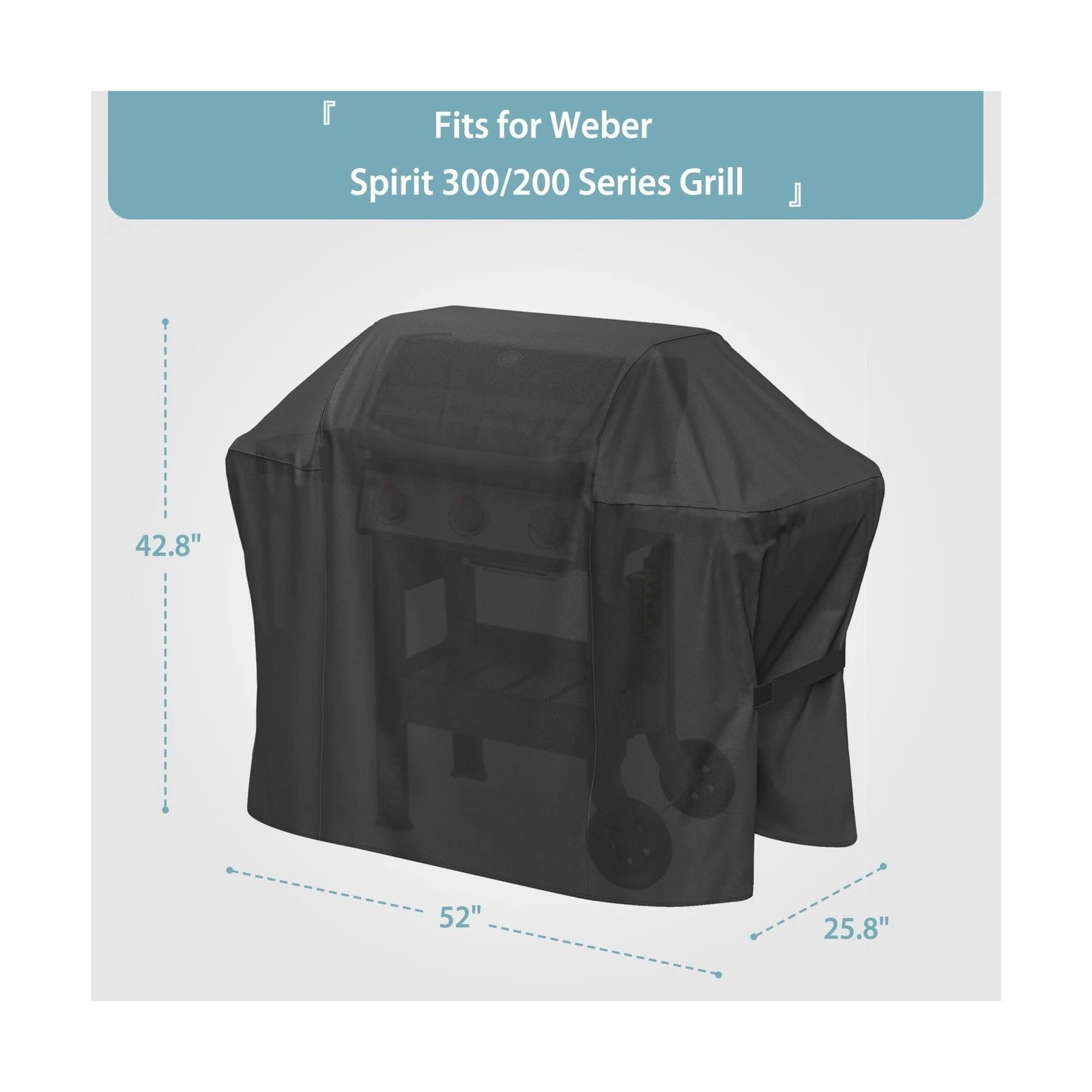 Grill Cover for Weber Spirit II and Spirit 200 & 300 Series - Thumbnail 3