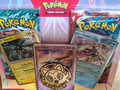 POKEMON TCG Enhanced 2 Pack Blister Pack with Latios, Zekrom & Palkia