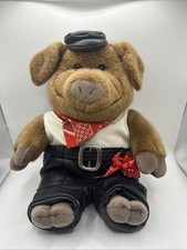 Ganz Biker Harley Boss Hog Hawg plush stuffed animal- Harley Davidson