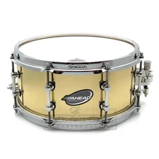 Ahead 3mm Cast Bell Brass Snare Dum 13x6 Polished w/Trick Throw-Off