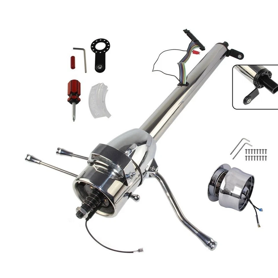 For 1955-59 Chevy Truck 30'' Auto Tilt Steering Column Shift & 14'' Wheel Kit - Изображение 2 из 4