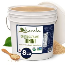 Kevala Organic Sesame Tahini USDA Organic, Non  GMO Project Verified  Kosher 8Lb