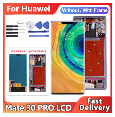 For Huawei Mate 30 Pro OLED LCD Display Touch Screen Digitzer Assembly Replace