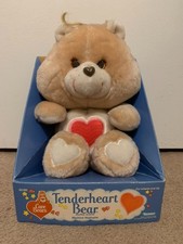 Vintage NRFB Care Bears Tenderheart Bear Plush New In Box