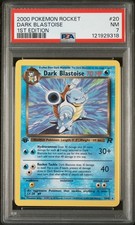 2000 Pokemon WOTC 1st Edition Rocket 🌊 Dark Blastoise 🌊 #20 PSA 7 (NEW CERT)