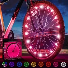 Bike Lights for Wheels (1 Tire, Pink) Top Summer Presents for Girls 3 Year Old
