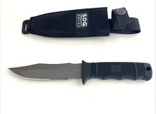 SOG M37 Seal Pup Fixed Blade Knife Nylon Sheath Japan