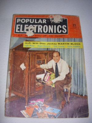 POPULAR ELECTRONICS Magazine, JANUARY, 1956, HI-FI WITH DISC JOCKEY MARTIN BLOCK