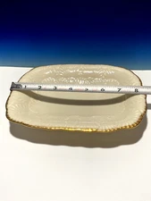 Lenox  Serving Plater Dish 8.5'in with Gold Trim