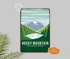 Rocky Mountain National Park Sign Rustic Wall Decor Cabin Colorado 108120086031