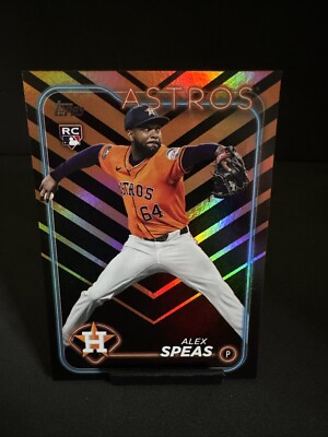 2024 Topps Update Series US222 Alex Speas Halloween Parallel Houston Astros RC