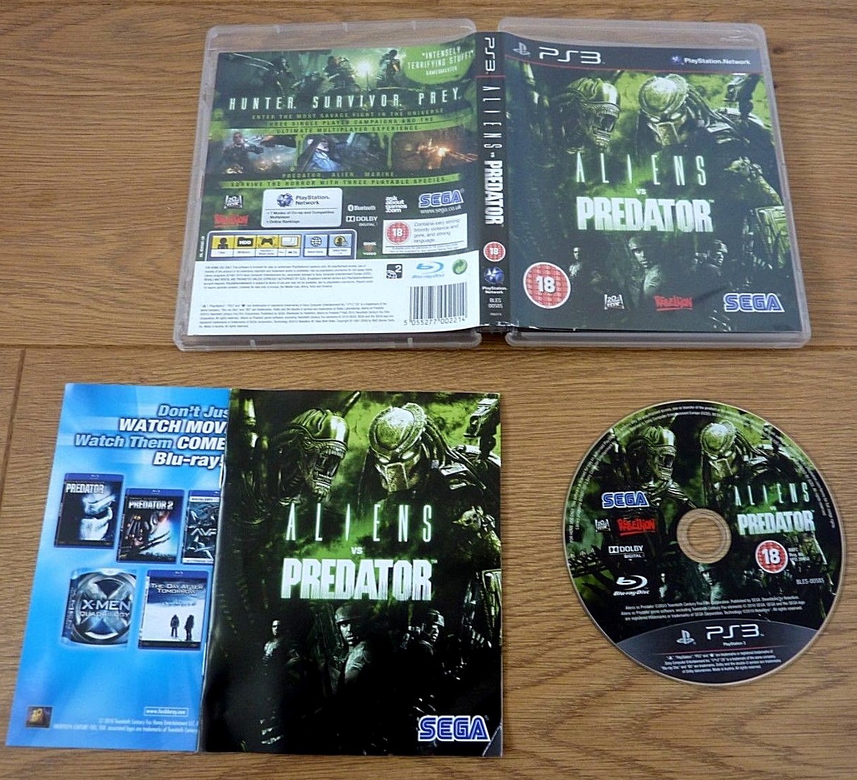 Aliens vs Predator for Sony PS3 UK PAL Region 2