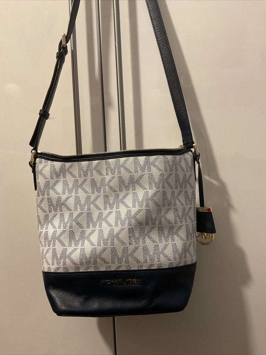 Michael kors sale bedford handbag navy