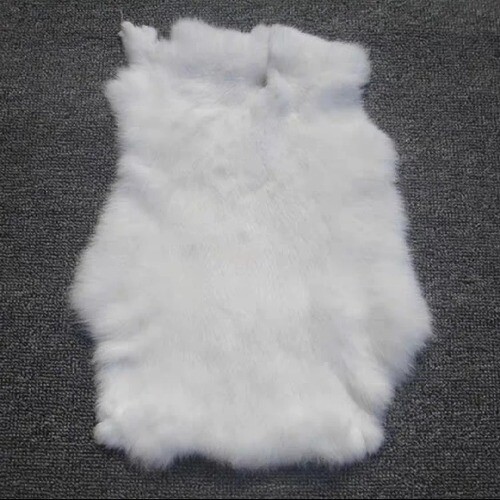 Natural Rabbit Skin DIY Handmade Materials Dyed Fur Cushion Gloves Coat Decor - Bild 32 von 37