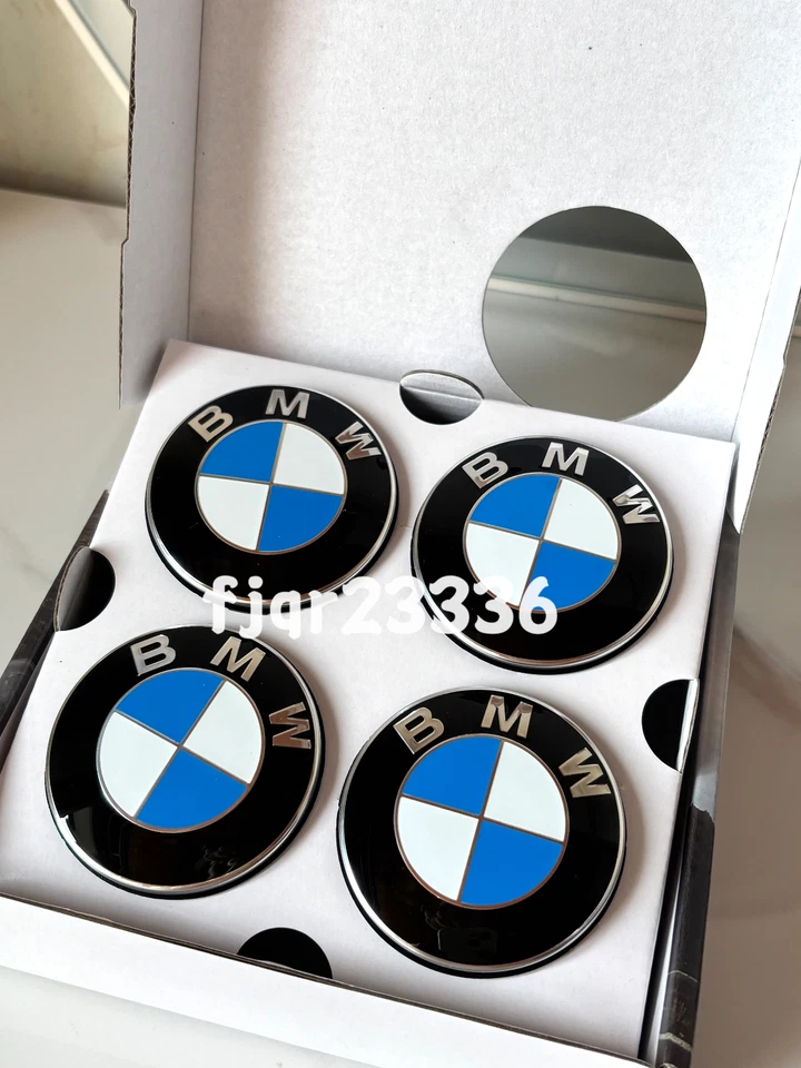 Brand New  Floating Alloy Wheel Center Hub Caps Set Of 4 68mm NEW 36122455269 - Imagem 3 de 4