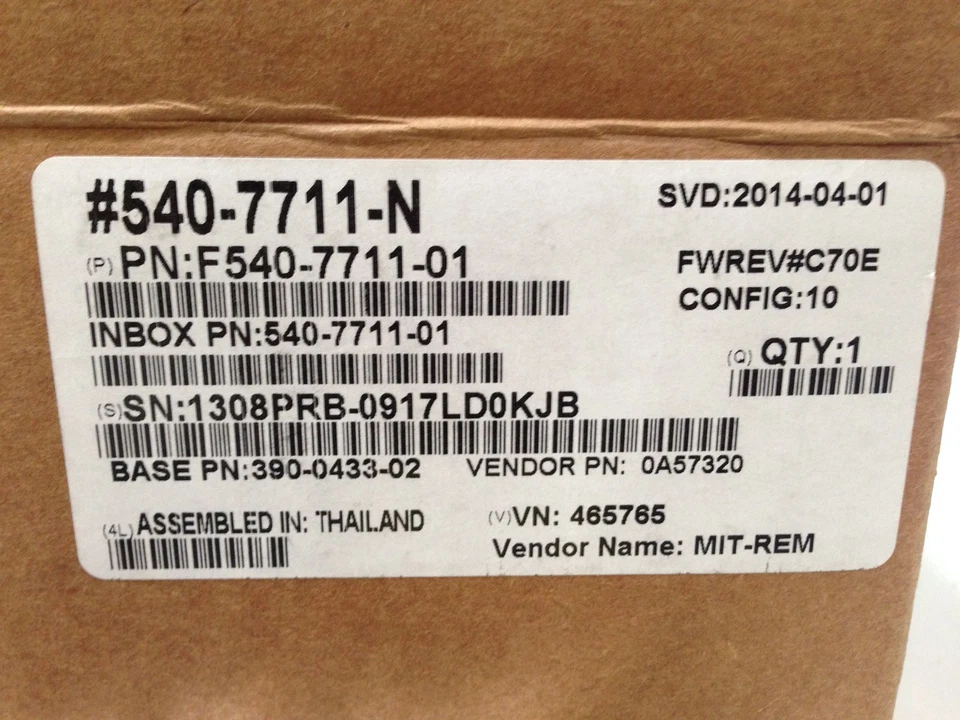 Sun 450-7711-N 500GB 2.5" SATA 5400RPM W/ Server Rack - Image 2 of 3