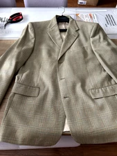 MEN'S SPORTS COAT TAN BROWN DILLARD'S HART SCHAFFNER APPROX 46-48 XL