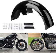 Gloss Black 21" Wrap Front Fender Fit For Harley Baggers Touring Road Glide FLHT