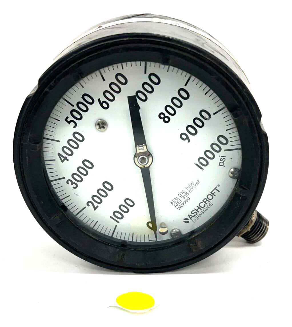 ASHCROFT PRESSURE GAUGES 0-10000 PSI 3/4