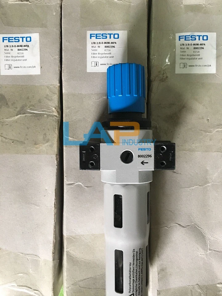 1PCS NEW FOR FESTO Pressure Regulating Filter LFR-3/8-D-MINI-MPA 8002296 - Image 2 of 4