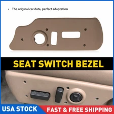 For Chevy GMC Truck OEM 88941684 Power Seat Switch Bezel Neutral Tan Driver Side