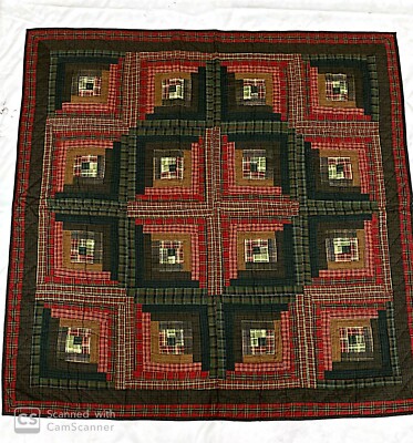 TRIP AROUND THE WORLD- THROWS - COLOR - RED/BLACK- SIZE 49'' X 49'' 
