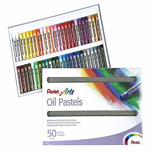 50x PentelArts Ölpastellkreide PHN4 Kunststoff-Etui Ölkreide Pastell kreide