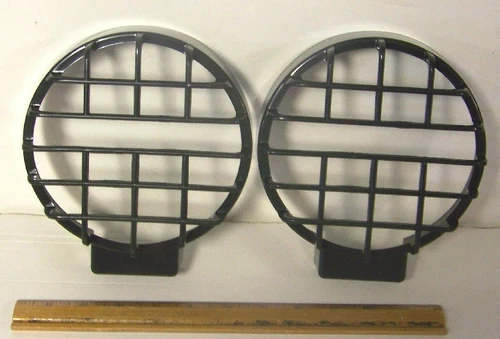2 4X4 6 INCH OFF-ROAD STONE ROCK GUARDS GRILLE COVERS FOG LIGHTS DRIVING LAMPS