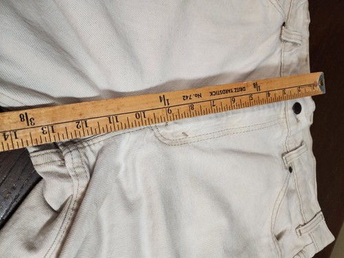 Vintage 90's Levis 550 Relaxed Fit Jeans Mens 38x34, Fits 36" Beige Orange Tab - Picture 9 of 12