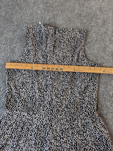 Michael kors Womens, Sleeveless jumpsuit,-black &white Leopard print Sz L - Picture 11 of 17