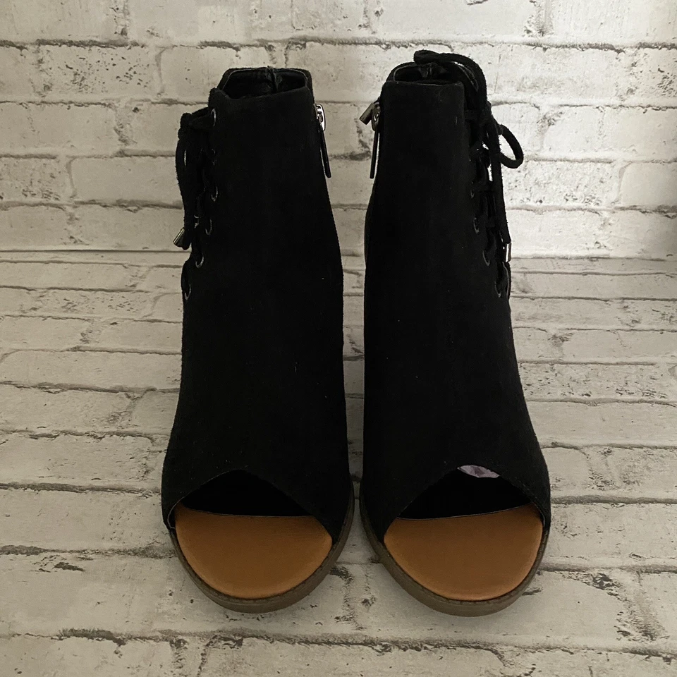 Botas de gamuza negras Catherine's botines talla 7W nuevas con etiquetas Foto 3 de 4