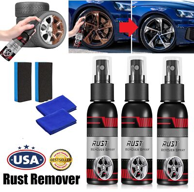 3× Multi-Purpose Car Rust Remover Inhibitor Maintenance Derusting Spray Cleaning