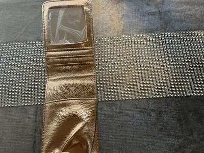 Lambs Makeup Case Purse. Gold Shimmer make up case. Holds 4 LipSense tubes. New