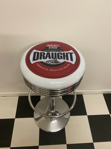WEST END DRAUGHT BEER (NEW) PREMIUM BAR STOOL ADJUSTABLE HEIGHT VICTORIA BITTER - Picture 3 of 12