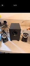 Logitech Z313 2.1 Channel Wired Speaker System w/ Subwoofer, Wired Remote, Black