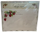New Carol’s Rose Garden Embossed Strawberry Recipe Cards 15 Pack - RARE