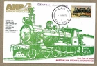 Australia 1979 BERGEN Central Aust Rail Steam locomotives Train FDI Card