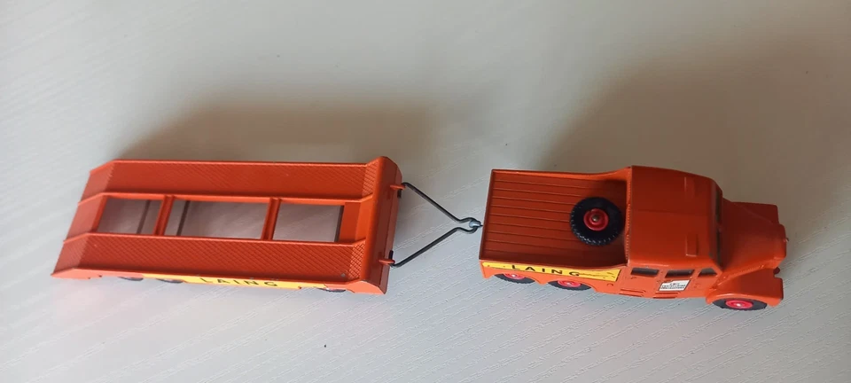 LKW mit Hänger Laing Matchbox King Size No 8 ohne OVP Scammell 6x6 Tractor - Bild 4 von 4