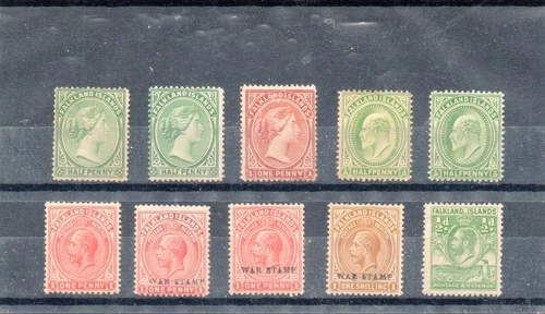 Falkland Islands collection mint. The earlier values have hinge remains