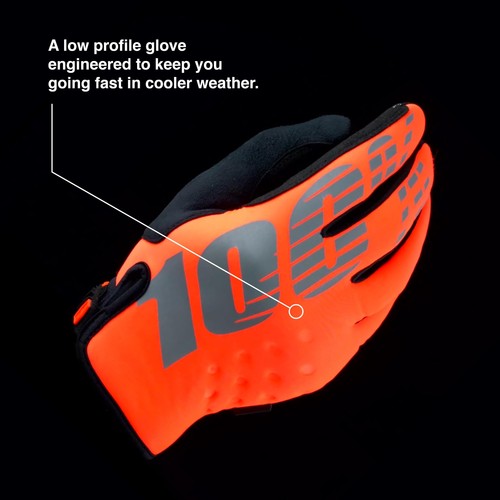 100% BRISKER Cold Weather Motocross & Mountain Bike Gloves - Warm Winter MTB ... - Picture 3 of 7