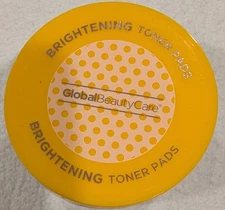 Global Beauty Care Brightening Toner Pads 40ct Glycolic Acid Lemon Honey NWOB
