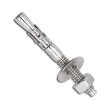 5 PCS Stainless Steel Wedge Anchor 1/4x2-1/4 Inch Heavy Duty Concrete Bolt