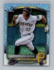 2025 Bowman Chrome Konnor Griffin Mojo Refractor Baseball Card